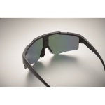 Sportsonnenbrille mit verspiegelten Gläsern und UV400-Schutz farbe blau fünftes Detailbild