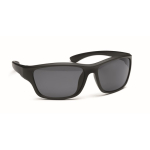 Sport-Sonnenbrille mit verspiegelten Gläsern und farbigen Details farbe schwarz