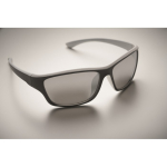 Sport-Sonnenbrille mit verspiegelten Gläsern und farbigen Details farbe weiß viertes Detailbild