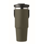 Doppelwandiger Becher mit Halm, Trinköffnung und Tragegriff, 850 ml achte Ansicht