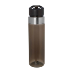 Wasserflasche aus Tritan mit klappbarem Mundstück, 650 ml farbe grau zweite Vorderansicht