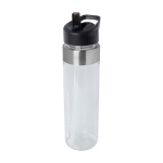 Wasserflasche aus Tritan mit klappbarem Mundstück, 650 ml farbe transparent