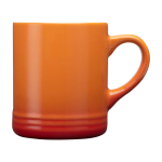 Keramiktasse mit Farbverlaufseffekt mit Logo, 330 ml farbe orange zweite Vorderansicht