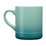Keramiktasse mit Farbverlaufseffekt mit Logo, 330 ml farbe türkis zweite Rückansicht