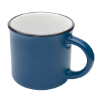 Vintage-Keramiktasse mit schwarzem Rand, 240 ml farbe marineblau zweite Vorderansicht