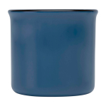 Vintage-Keramiktasse mit schwarzem Rand, 240 ml farbe marineblau