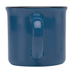 Vintage-Keramiktasse mit schwarzem Rand, 240 ml farbe marineblau zweite Rückansicht