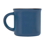 Vintage-Keramiktasse mit schwarzem Rand, 240 ml farbe marineblau zweite Seitenansicht