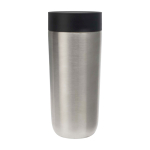 Thermobecher To Go aus Edelstahl mit Druckverschluss, 350 ml farbe silber