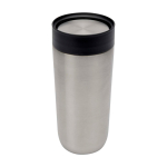 Thermobecher To Go aus Edelstahl mit Druckverschluss, 350 ml farbe silber dritte Ansicht