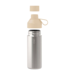 Trinkflasche aus recycelten Materialien mit Becher, 620 ml, Ocean Bottle farbe sandbraun zweite Ansicht