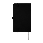 Notizbuch mit Hardcover und Soft-Touch-Umschlag, A6 liniert farbe schwarz zweite Rückansicht