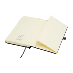 Notizbuch mit Hardcover und Soft-Touch-Umschlag, A6 liniert farbe schwarz dritte Ansicht