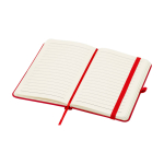 Notizbuch mit Hardcover und Soft-Touch-Umschlag, A6 liniert farbe rot zweite Ansicht