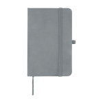 Notizbuch mit Hardcover und Soft-Touch-Umschlag, A6 liniert farbe grau zweite Vorderansicht