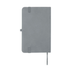 Notizbuch mit Hardcover und Soft-Touch-Umschlag, A6 liniert farbe grau zweite Rückansicht