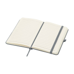 Notizbuch mit Hardcover und Soft-Touch-Umschlag, A6 liniert farbe grau zweite Ansicht