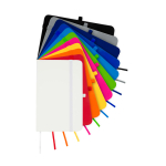 Notizbuch mit Hardcover und Soft-Touch-Umschlag, A6 liniert farbe grau zweite Ansicht in verschiedenen Farben