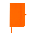 Notizbuch mit Hardcover und Soft-Touch-Umschlag, A6 liniert farbe orange zweite Vorderansicht