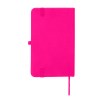 Notizbuch mit Hardcover und Soft-Touch-Umschlag, A6 liniert farbe rosa zweite Rückansicht