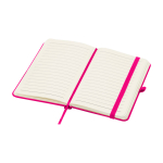 Notizbuch mit Hardcover und Soft-Touch-Umschlag, A6 liniert farbe rosa zweite Ansicht