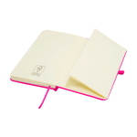 Notizbuch mit Hardcover und Soft-Touch-Umschlag, A6 liniert farbe rosa dritte Ansicht