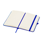 Notizbuch mit Hardcover und Soft-Touch-Umschlag, A6 liniert farbe köngisblau zweite Ansicht