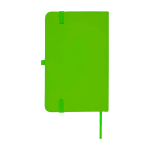 Notizbuch mit Hardcover und Soft-Touch-Umschlag, A6 liniert farbe lindgrün zweite Rückansicht