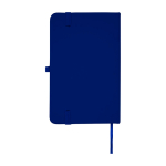 Notizbuch mit Hardcover und Soft-Touch-Umschlag, A6 liniert farbe marineblau zweite Rückansicht