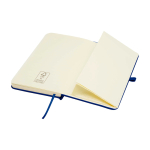 Notizbuch mit Hardcover und Soft-Touch-Umschlag, A6 liniert farbe marineblau dritte Ansicht