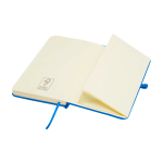 Notizbuch mit Hardcover und Soft-Touch-Umschlag, A6 liniert farbe hellblau dritte Ansicht