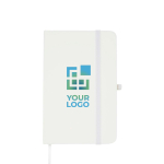 Notizbuch mit Hardcover und Soft-Touch-Umschlag, A6 liniert Ansicht mit Druckbereich