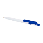 Eleganter Kuli aus recyceltem Plastik, blaue Tinte farbe köngisblau zweite Ansicht