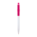 Eleganter Kuli aus recyceltem Plastik, blaue Tinte farbe pink