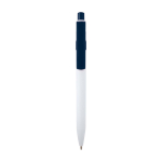 Eleganter Kuli aus recyceltem Plastik, blaue Tinte farbe marineblau