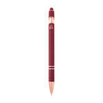 Kuli aus recyceltem Alu in Roségold, blaue Tinte farbe bordeaux zweite Rückansicht
