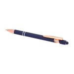 Kuli aus recyceltem Alu in Roségold, blaue Tinte farbe marineblau zweite Ansicht
