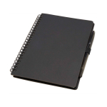 Wiederverwendbares A5-Notizbuch mit Kugelschreiber, schwarze Tinte farbe schwarz