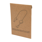 5-in-1 Schnellladekabel aus recyceltem Kunststoff zweite Ansicht mit Box