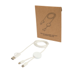 5-in-1 recyceltes Ladekabel mit Datensynchronisation, 27 W farbe weiß
