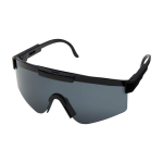 Sportliche Sonnenbrille aus 100 % recyceltem Kunststoff farbe schwarz