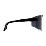 Sportliche Sonnenbrille aus 100 % recyceltem Kunststoff farbe schwarz zweite Seitenansicht