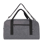 Mehrzwecktasche aus hochwertigem recyceltem Filz mit Riemen farbe dunkelgrau zweite Vorderansicht