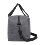 Mehrzwecktasche aus hochwertigem recyceltem Filz mit Riemen farbe dunkelgrau zweite Seitenansicht