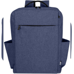 Rucksack aus recyceltem Polyester mit Laptopfach zweite Vorderansicht