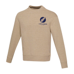 Unisex-Pulli aus Recycling-Polyester, 280 g/m2, Elevate NXT Ansicht mit Siebdruck