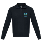 Unisex-Pullover aus recyceltem Stoff, 280 g/m2, Elevate NXT Ansicht mit Druckbereich