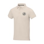 Herren-Poloshirt aus Piqué-Baumwolle, 200 g/m2, Elevate Life Ansicht mit Siebdruck