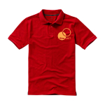 Herren-Poloshirt aus Piqué-Baumwolle, 200 g/m2, Elevate Life Ansicht mit Siebdruck