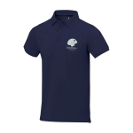 Herren-Poloshirt aus Piqué-Baumwolle, 200 g/m2, Elevate Life Ansicht mit Siebdruck